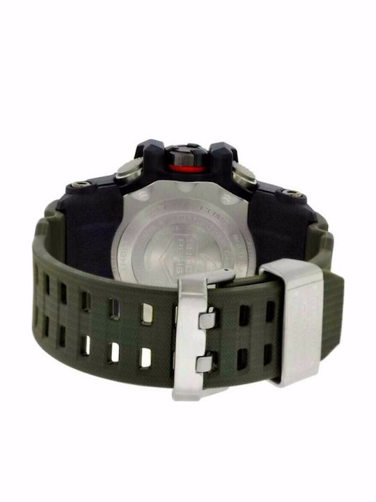 Casio G-Shock Master of G-Land Mudmaster Men's Watch 55mm Chronograph Battery with Green Rubber Strap
