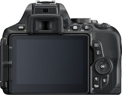 Nikon DSLR Φωτογραφική Μηχανή D5600 Crop Frame Kit (AF-P DX 18-55mm F3.5-5.6G VR) Black