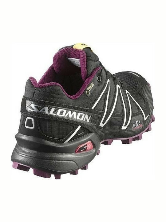 Salomon Sport Shoes Running Black Waterproof with Gore-Tex Membrane