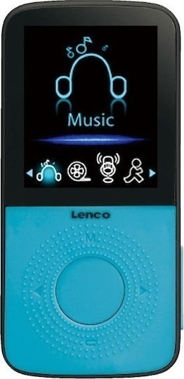Lenco Podo 153 MP3 Player (4GB) with TFT 1.8" Display Blue