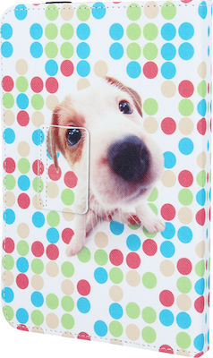 Puppy Flip Cover Plastic Multicolour (Universal 7-8") GSM023447