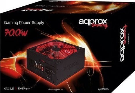 Approx 700PS 700W Черен Компютърно захранване Пълен кабел