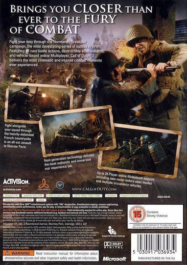 Call Of Duty 3 XBOX 360 Spiel (Gebraucht)