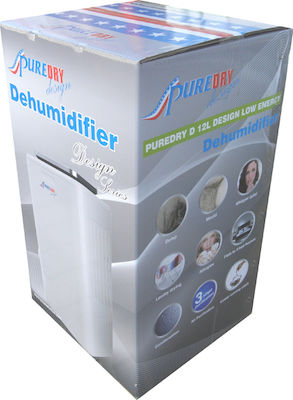 Puredry PD 12L Design Low Energy Αφυγραντήρας με Συμπιεστή και Ιονιστή 12lt