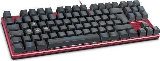 SpeedLink Ultor Illuminated Gaming Mechanical Keyboard Tenkeyless with Kailh Red switches and Illuminated keys (English US) Red