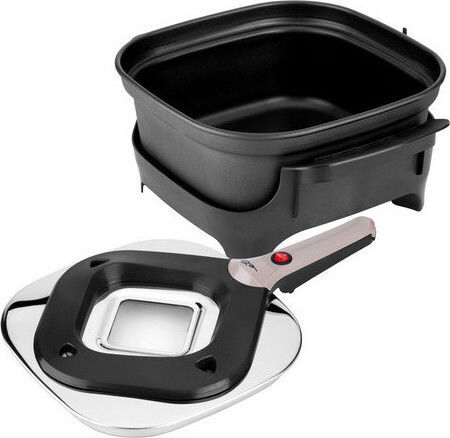 Tischplatte Elektrischer Grill 475W Edelstahl mit Deckel 37x44cm