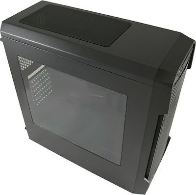 LC-Power Gaming 984B Midi Tower Κουτί Υπολογιστή με Πλαϊνό Παράθυρο Μαύρο