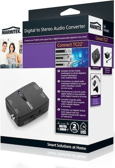 Marmitek Connect TC22 Μετατροπέας Coaxial / Toslink female σε Coaxial / Toslink female 1τμχ