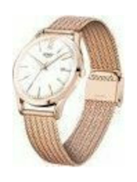 Henry London Richmont Watch with Pink Gold Metal Bracelet