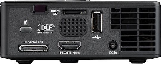 Optoma ML750e 95.8UA02GC1E Mini 3D Projector DLP HD Λάμπας LED με Ενσωματωμένα Ηχεία