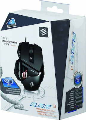 Mad Catz Cyborg R.A.T. 3 Laser Gaming Ποντίκι Μαύρο