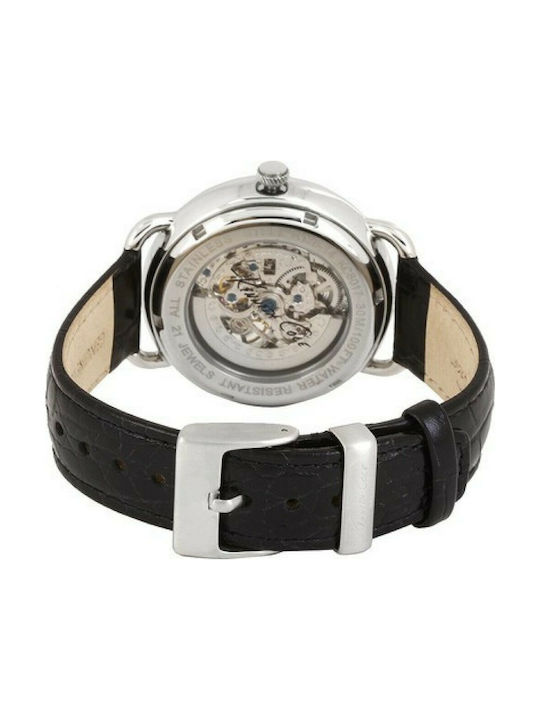 Kenneth Cole Uhr Batterie mit Schwarz Lederarmband KC8017