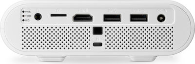 BenQ GS1 Mini 3D Projector HD Λάμπας LED με Wi-Fi και Ενσωματωμένα Ηχεία Λευκός