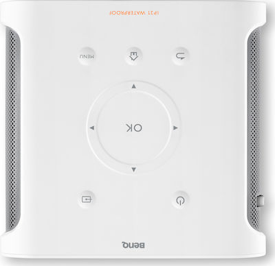 BenQ GS1 Mini 3D Projector HD Λάμπας LED με Wi-Fi και Ενσωματωμένα Ηχεία Λευκός