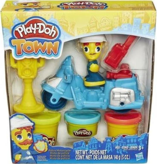 Hasbro Плей-Доу Комплект Тесто За Моделиране Пластелини Town Mini Превозни Средства с 3 Цвета за 3+ Години