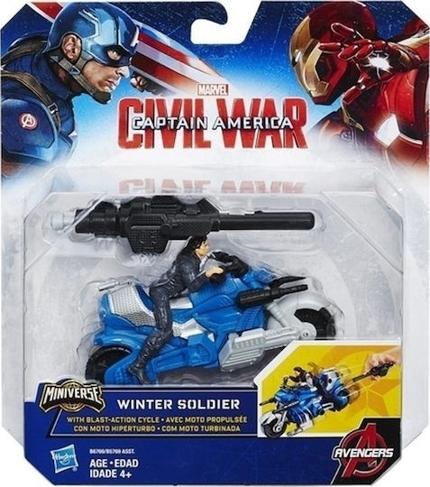 Action Figure Captain America Movie Combat Racers Marvel Avengers Captain America for 4+ Years 10cm (Miscellaneous Designs)