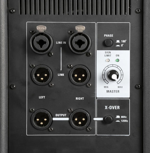 Power Dynamics PD618SA 178.984 Самоусилващ Субуфер PA 300W 18" 51x61x60εκ. σε Черен Χρώμα