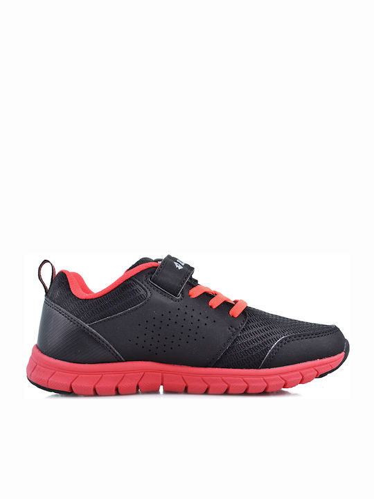 Lotto Spacerun II CL Kids Sports Shoes Running with Hoop & Loop Closure Black