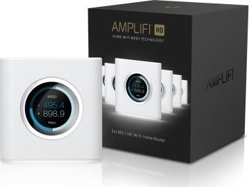 Ubiquiti AmpliFi Mesh Router Zugriffspunkt Wi‑Fi 5 Dualband (2,4 & 5 GHz) in Einzelner Bausatz