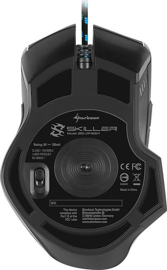 Sharkoon Skiller SGM1 RGB Gaming Gaming Maus 10800 DPI Schwarz
