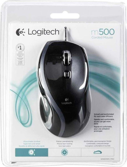 Logitech M500 Ενσύρματο Ποντίκι Μαύρο