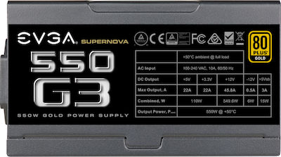 EVGA SuperNOVA 550 G3 550W Full Modular 80 Plus Gold