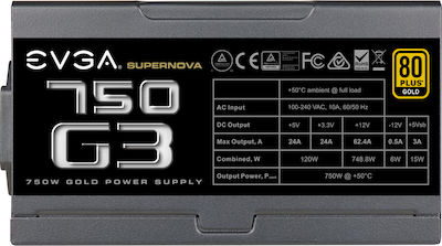 EVGA SuperNova 750 G3 750W Full Modular 80 Plus Gold