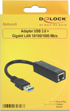 DeLock 62616 Αντάπτορας Δικτύου USB-C με Ενσύρματη Σύνδεση Gigabit Ethernet
