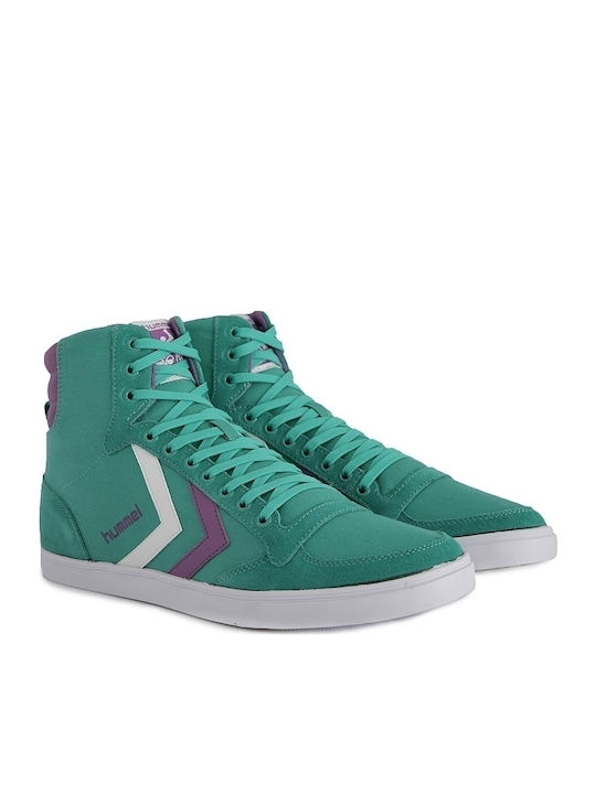 Hummel Stadil High Femei Sneakers Verzi