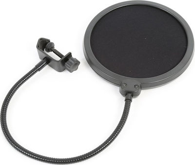 Vonyx Condensator (diafragmă mare) Microfon XLR Studio Set / Condensor microphone with stand and Montare Shock Mounted/Clip On Vocal în Culoare Silver 173.503