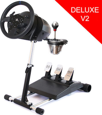 Wheel Stand Pro Deluxe V2 for Thrustmaster T300RS Stand for PC / Xbox 360 / PS3 / PS4 / Xbox One In Black Colour