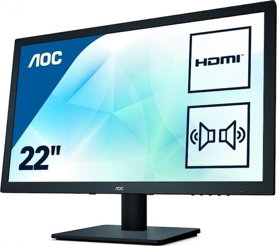 AOC E2275SWJ TN Monitor 21.5" FHD 1920x1080 with Response Time 2ms GTG