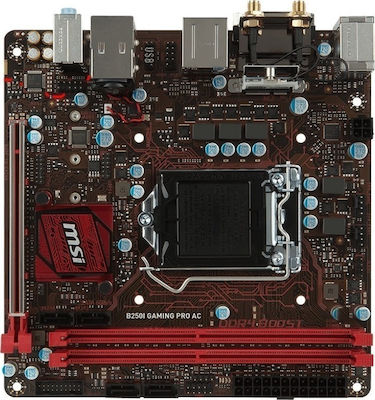MSI B250I Gaming Pro Ac Motherboard Mini-ITX mit Intel 1151 Socket