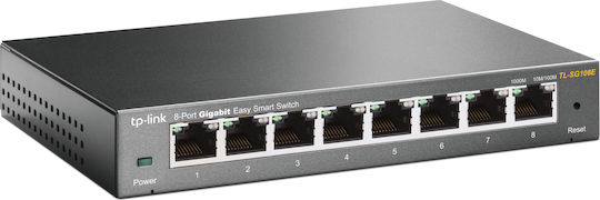 TP-LINK TL-SG108E Unmanaged L2 Switch with 8 Gigabit (1Gbps) Ethernet Ports