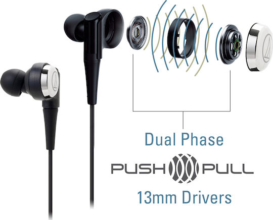 Audio Technica Ακουστικά Ψείρες In Ear ATH-CKR10 Μαύρα