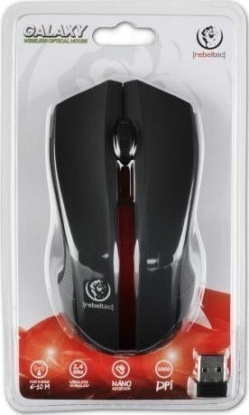 Rebeltec Galaxy Wireless Mouse Black/Red