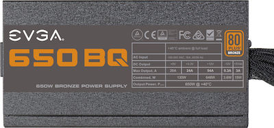 EVGA 650 BQ 650W Negru Sursă de Alimentare Calculator Semi-modular 80 Plus Bronze