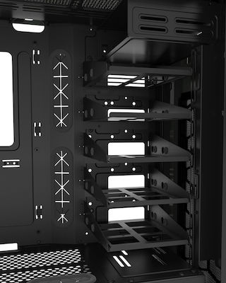 Phanteks Enthoo Pro M Tempered Glass Turnul Midi Cutie de calculator cu fereastră laterală Negru