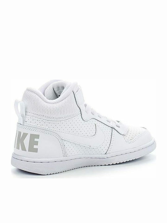 Court Court Borough MID PSV Kids Sports Shoes Basketball with Hoop & Loop Closure White