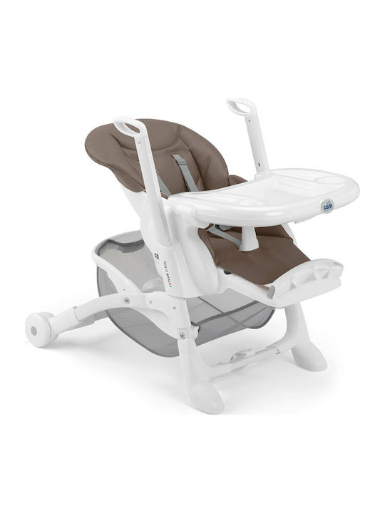 Cam Istante Foldable Baby Highchair with Adjustable Height Brown