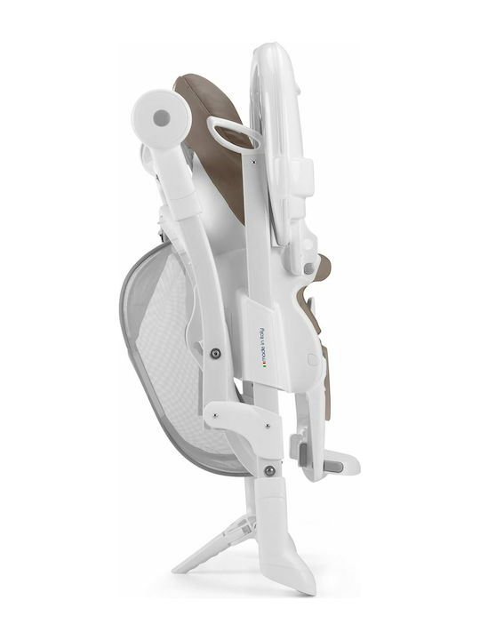 Cam Istante Foldable Baby Highchair with Adjustable Height Brown