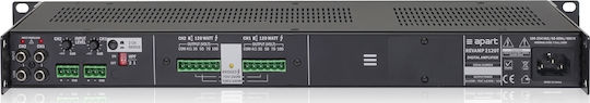 Apart Audio REVAMP2120T Leistungsverstärker Kommerzieller Verstärker 2 Kanäle 120W/100V mit Kühlungssystem in Schwarz Farbe
