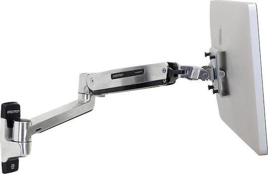 Ergotron LX Wandmontiert Halterung Monitor bis 49" mit Arm Silber