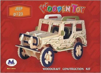 Anelixi Wooden Construction Toy Ξύλινη Κατασκευή Τζιπ