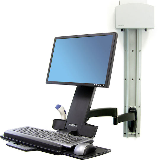 Ergotron 200 Series Wall Mounted Stand Monitor up to 24" with Arm