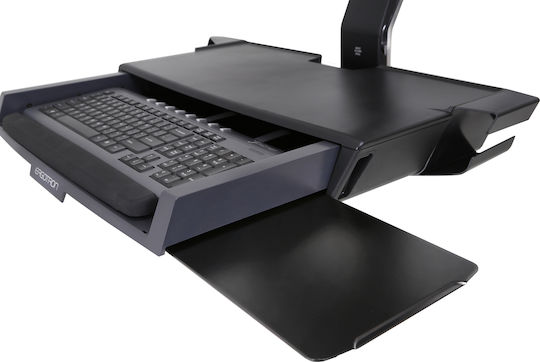 Ergotron StyleView Sit-Stand Combo System with Worksurface Perete Suport Monitor până la 24" cu Braț
