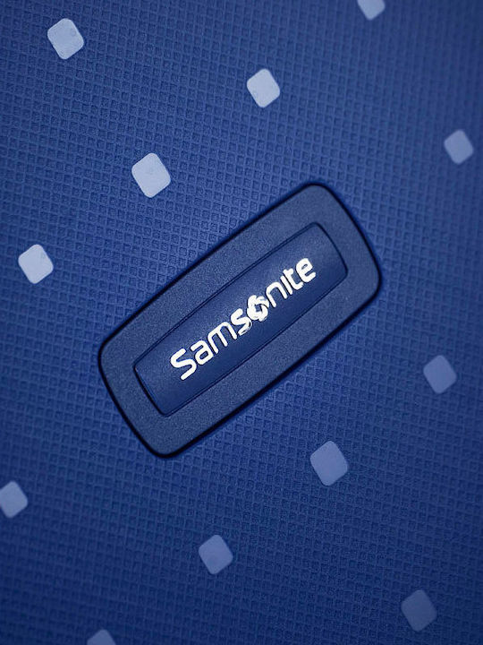 Samsonite S'cure Βαλίτσα Ταξιδίου Καμπίνας Σκληρή Μπλε με 4 Ρόδες Ύψους 55εκ.