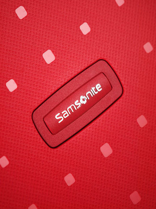 Samsonite Spinner Cabin Hard Red with 4 Wheels Height 55cm