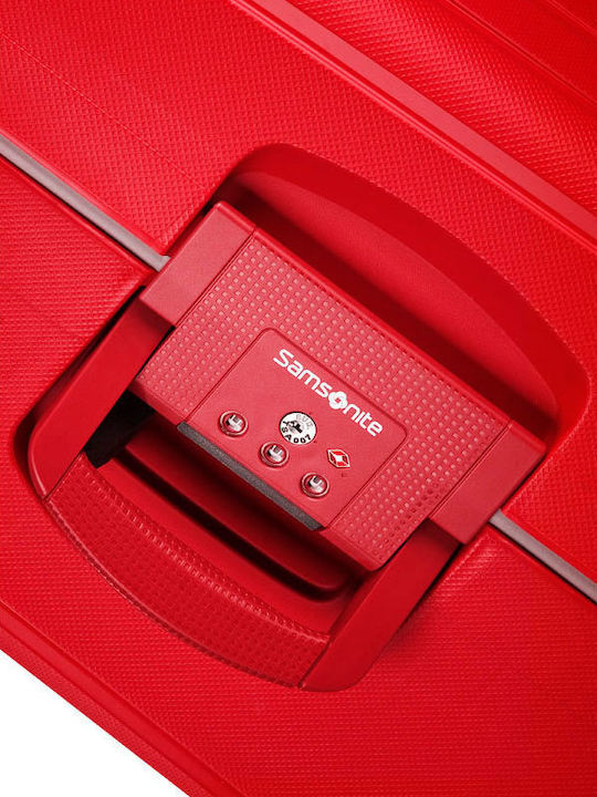 Samsonite Spinner Cabin Hard Red with 4 Wheels Height 55cm