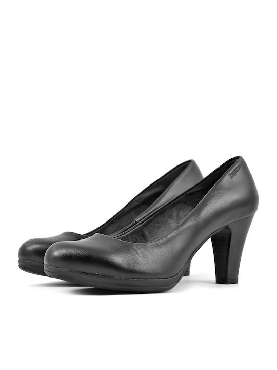 Anatomic Leather Black High Heels